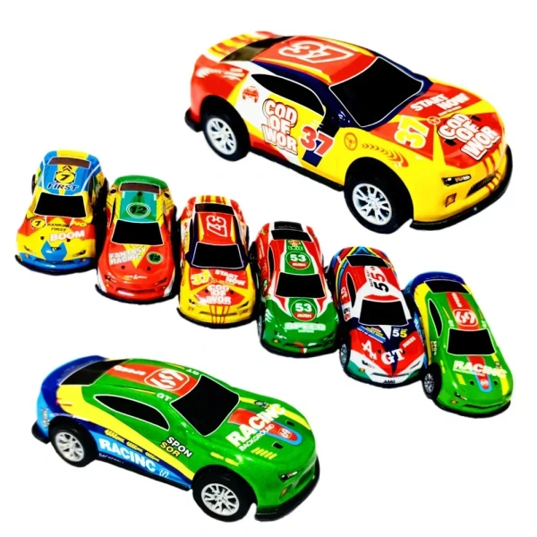 6pc Pull Back Metal Toy Car Kids