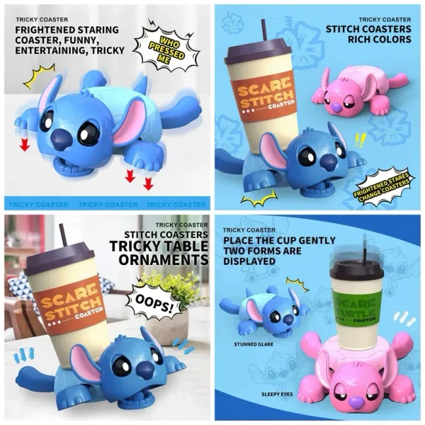 White Plastic STITCH COASTER best price, For Gifting, Circle