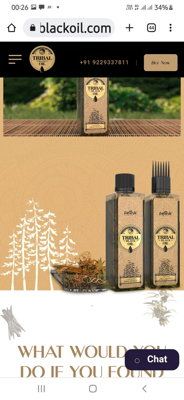 TRIBAL BLACK HAIR OIL