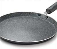 TTK PRESTIGE Prestige Omega Deluxe Granite Dosa Tawa, Black, 250 mm