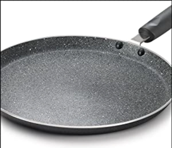 TTK PRESTIGE Prestige Omega Deluxe Granite Dosa Tawa, Black, 250 mm