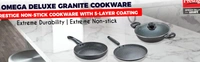 TTK PRESTIGE Prestige Omega Deluxe Granite 3 Pcs with 1 Glass Lid