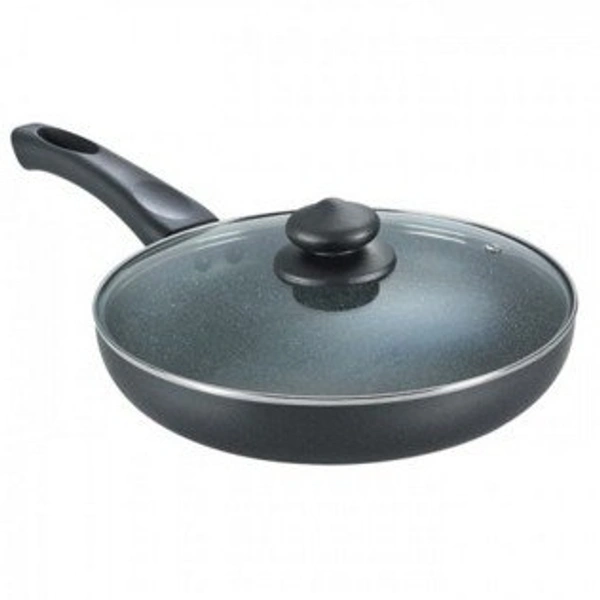 TTK PRESTIGE Prestige Omega Deluxe Granite Fry Pan, 240mm, Black