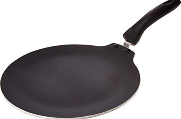 TTK PRESTIGE TTK Prestige OMG DLX Induction Base Non-Stick Aluminium Flat Dosa Tawa, 280mm, Red