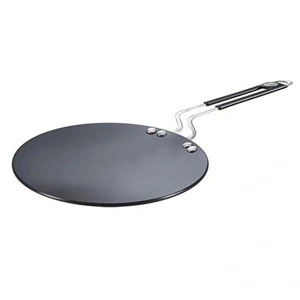 TTK PRESTIGE Prestige Hard Anodised Cookware Induction Base Paratha Tawa, 265mm, Black