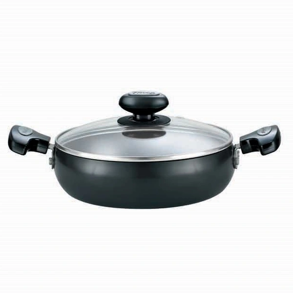 TTK PRESTIGE Prestige Hard Anodised Cookware Saute Pan, 240 mm, Black
