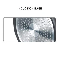 TTK PRESTIGE Prestige Hard Anodised Cookware Lifetime Induction Base Sauce Pan, 240mm, Black