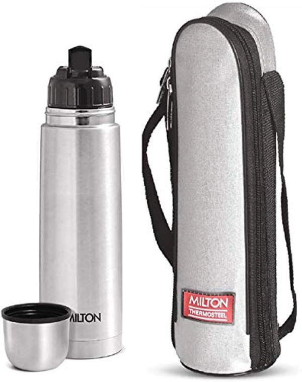 Milton Thermosteel Flip Lid Flask, 500 milliliters, Silver