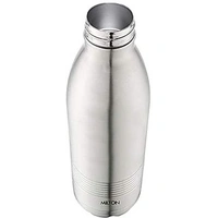 Milton Duo DLX 1000 Thermosteel 24 Hours Hot and Cold Water Bottle, 1 Litre, Silver