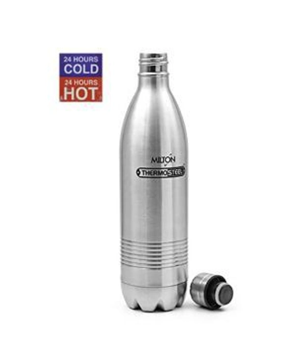 Milton Duo Dlx Thermosteel Bottle, 750 ml, Steel Plain