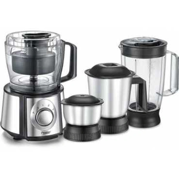 TTK PRESTIGE Prestige Partner 1000 W Food Processor  (Black and Silver)