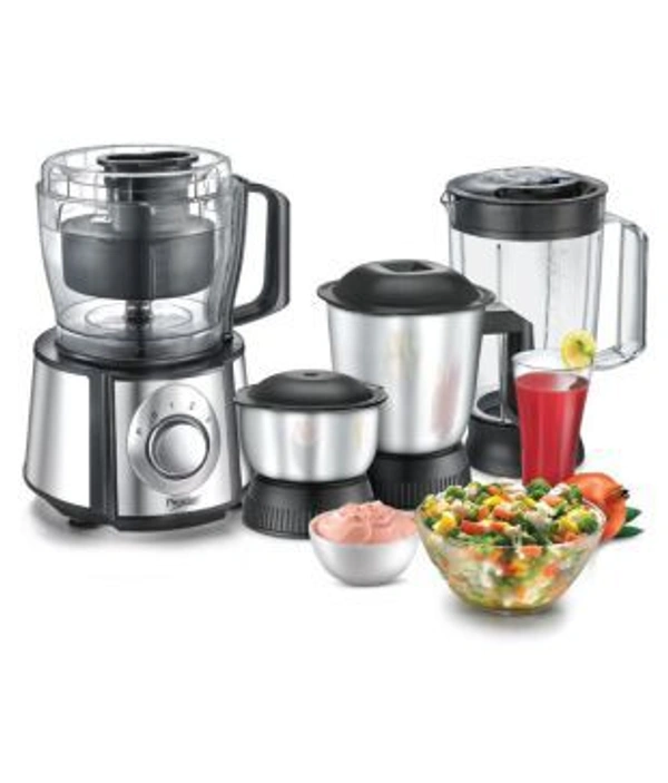TTK PRESTIGE Prestige Partner 1000 W Food Processor  (Black and Silver)