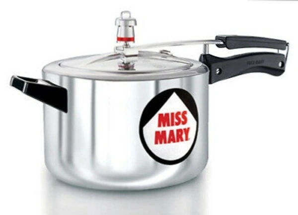 Hawkins Cooker Miss Mary Pressure Cooker, 5 Litre, Silver (MM50)