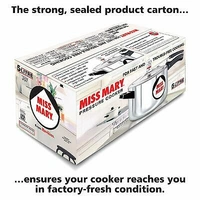 Hawkins Cooker Miss Mary Pressure Cooker, 5 Litre, Silver (MM50)