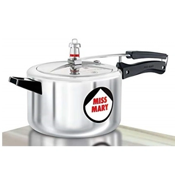 Hawkins Cooker Miss Mary Pressure Cooker, 5 Litre, Silver (MM50)