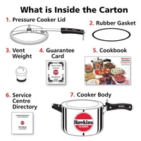 Hawkins Cooker Hawkins Classic Pressure Cooker, 5 Litre, Silver (CL50)