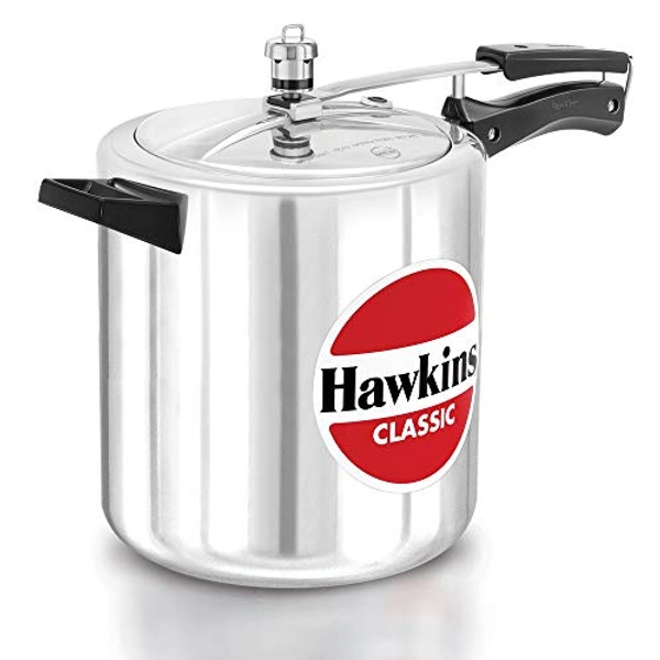 Hawkins Cooker Hawkins Classic Pressure Cooker (Tall), 8 Litre, Silver (CL8T)