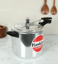 Hawkins Cooker Hawkins Classic Pressure Cooker, 6.5 Litre, Silver (CL65)