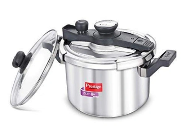 TTK Prestige Ltd Prestige Stainless Steel Svachh Clip-on 5ltr Cooker