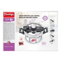 TTK Prestige Ltd Prestige Stainless Steel Svachh Clip-on 5ltr Cooker