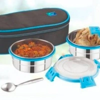Stenso Verito-2 SS Lunch Box With Smart Lock Container