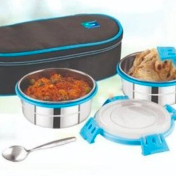 Stenso Verito-2 SS Lunch Box With Smart Lock Container