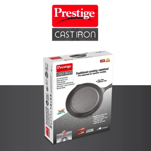 TTK Prestige Prestige Cast Iron Frypan  200mm