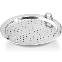 AK Empires Stainless Steel Multi Kadai With 2 Idle Plate,2 Dhokla Plate ,1 Patra Plate ,1 Mini Idle Plate