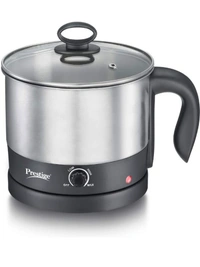 Ttk Prestige Marvel Plus Glass Top Gas Table- GTM 02 SS Get PMC 1.0 MULTI KETTLE FREE - Spill proof design.Ergonomically designed Knobs.High efficiency tri pin Burners.Elegant black toughe