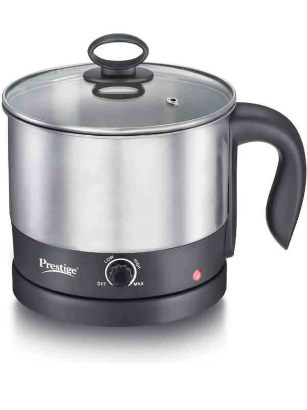 Ttk Prestige Marvel Plus Glass Top Gas Table- GTM 02 SS Get PMC 1.0 MULTI KETTLE FREE - Spill proof design.Ergonomically designed Knobs.High efficiency tri pin Burners.Elegant black toughe