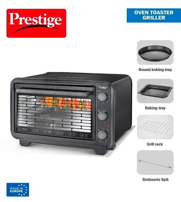 TTK Prestige Oven Toaster Griller with Rotisserie and Convection, 32 L