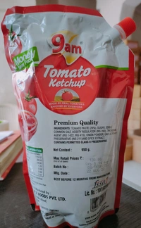 9am Tomato Ketchup 950g - Red