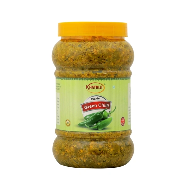 KHATRIJI GREEN CHILLI PICKLE  - Red, 500g