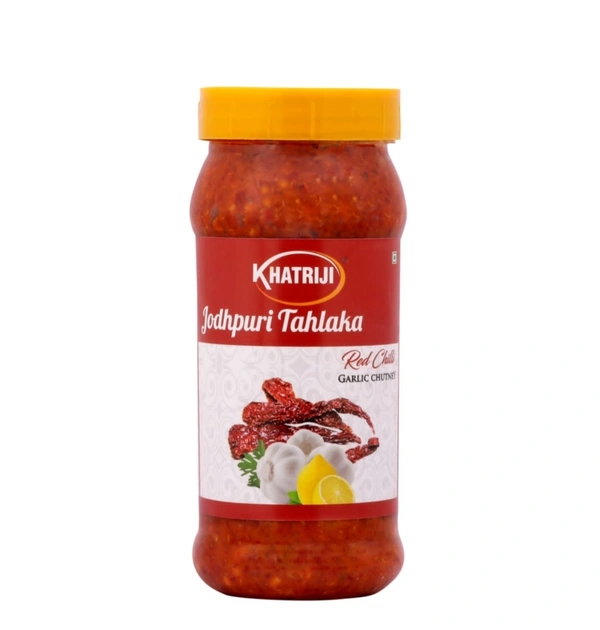 KHATRJI JODHPURI TAHLKA  GARLIC CHUTNEY - Red, 100gx5
