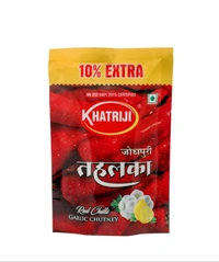 KHATRJI JODHPURI TAHLKA  GARLIC CHUTNEY - Red, 100gx5