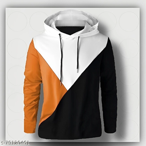 Full Sleeve Color Block Men Sweatshirt