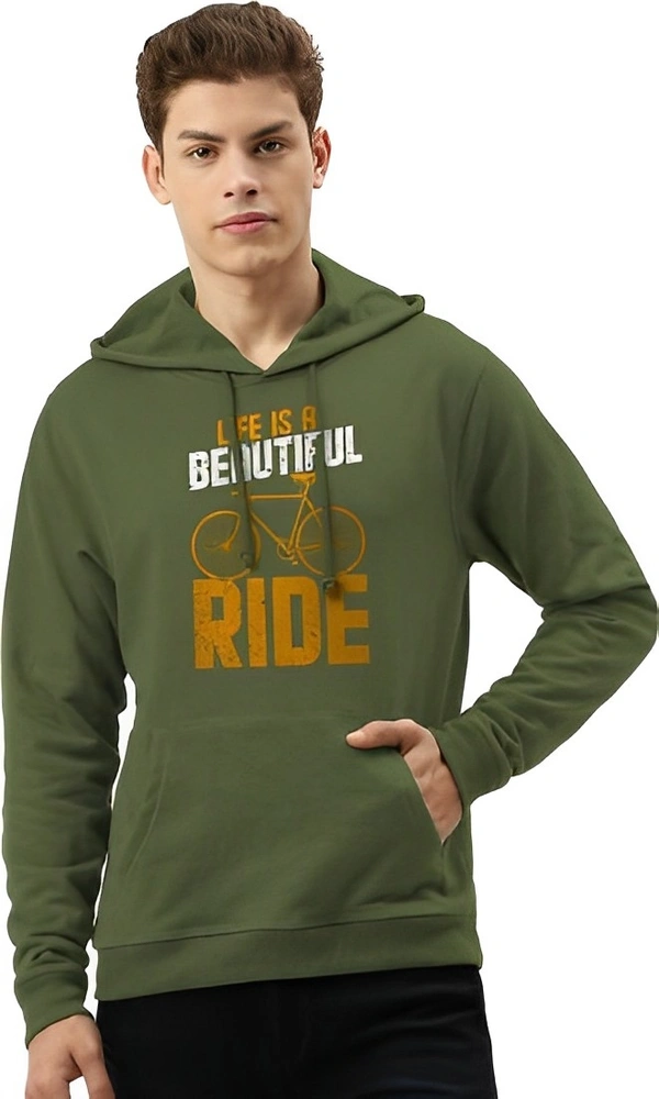 Full Sleeve Self Design Men Sweatshirt - Red, S M L Xl