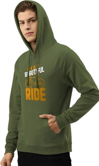 Full Sleeve Self Design Men Sweatshirt - Red, S M L Xl