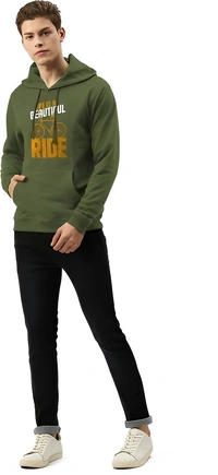 Full Sleeve Self Design Men Sweatshirt - Red, S M L Xl