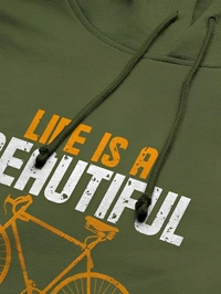 Full Sleeve Self Design Men Sweatshirt - Red, S M L Xl