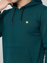 Full Sleeve Solid Men Sweatshirt - Teal, S M L Xl