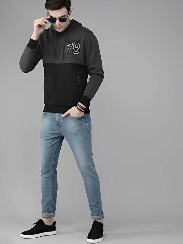 Roadster Full Sleeve Color Block Men - M, Red