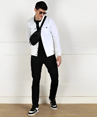 MONTREZ Full Sleeve Solid Men Jacket - Black, M
