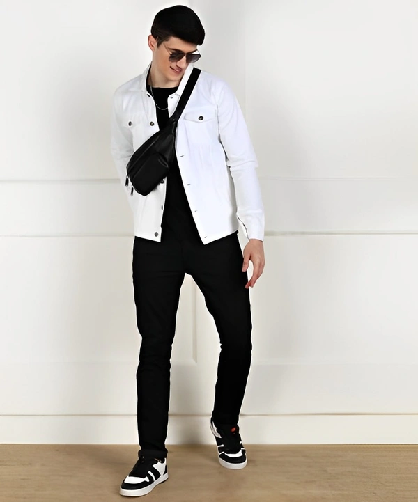 MONTREZ Full Sleeve Solid Men Jacket - Black, L