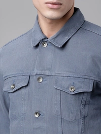 SKENJEL Full Sleeve Solid Men Denim Jacket