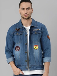 VOXATI Full Sleeve Solid Men Denim Jacket