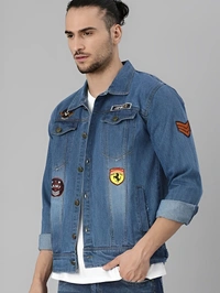 VOXATI Full Sleeve Solid Men Denim Jacket