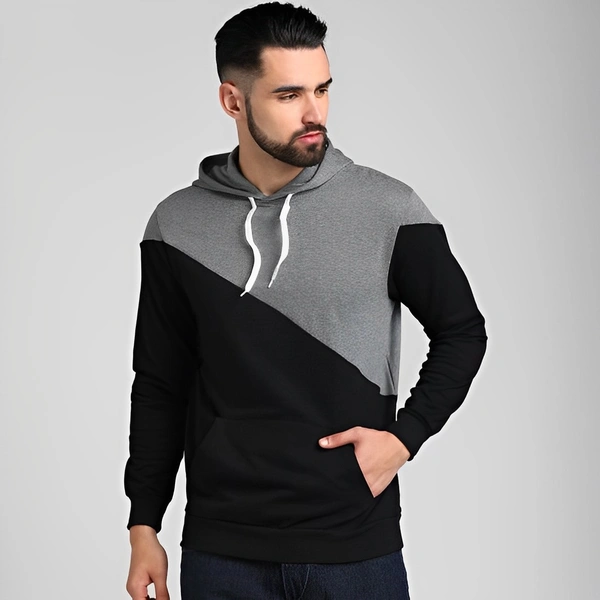 SKITTZZ Full Sleeve Self Design Men Sweatshirt - Black, Free