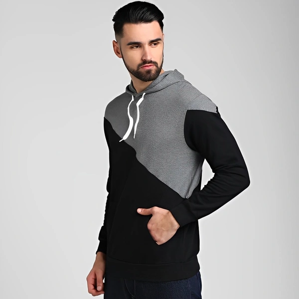 SKITTZZ Full Sleeve Self Design Men Sweatshirt - Black, Free