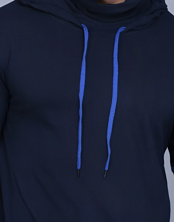 IESHNE LIFESTYLE Full Sleeve Solid Men - Navy Blue